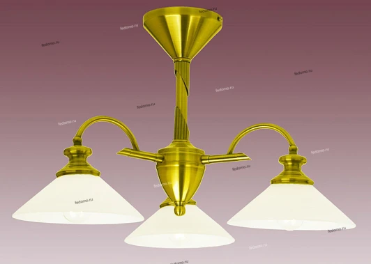P-809/3B satin gold Потолочная люстра N-Light P-809 P-809/3B satin gold