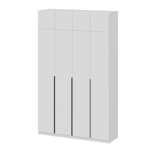 Н01467985 Шкаф с антресолью Арника (9 полок + штанга) ШК 5 (1600), Белый