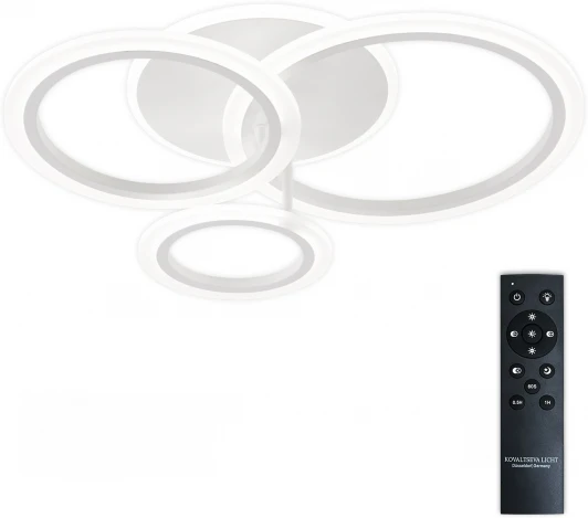 LED LAMPS 81457 Потолочная люстра светодиодная с пультом ДУ 90W, белый, LED Natali Kovaltseva Pure LED LAMPS 81457