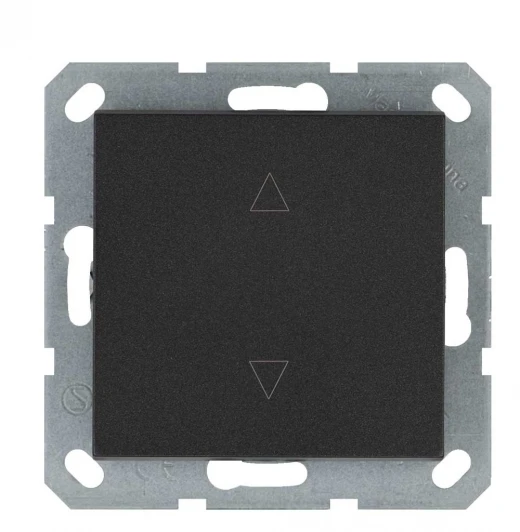 G3018B Выключатель жалюзи одноклавишный (антрацит) Jasmart G-Classic G3018B
