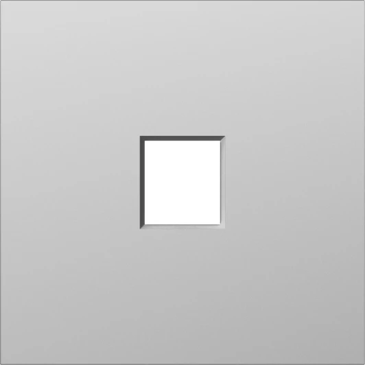 DS85937 Накладка 1-я для розеток RJ45,TV,SAT, сталь Donel S08 DS85937