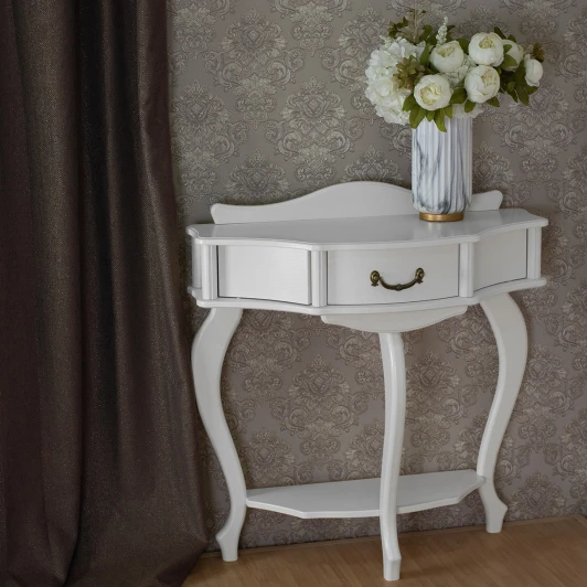 008524 Консоль Джульетта молочный дуб Л Mebelik арт.008524