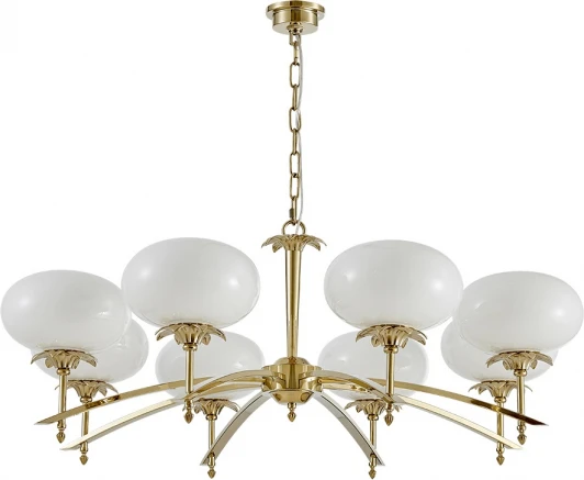 4658/C gold Подвесная люстра Newport 4650 4658/C gold (220V, на цепи)