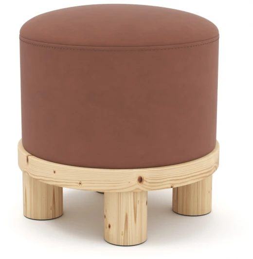 221161 Пуф Arsko Сканди 1 терракотовый велюр