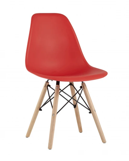 УТ000037593 Стул Eames Style DSW красный (разборный каркас) Stool Group арт.УТ000037593