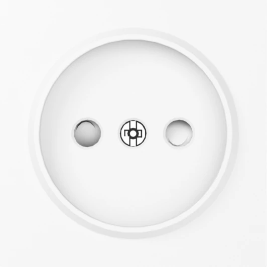 DE21603 Накладка для розетки без заземления, со шторками 16A 250 В~, глянцевый белый IP30 Donel A07 DE21603