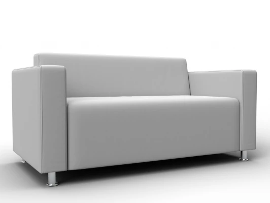 134959 Диван прямой Лига-093 ВН (ДСП,Брус,Фанера,Экокожа/Белый) Лига Диванов 134959