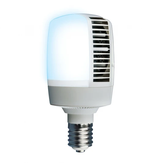 LED-M105-70W/DW/E40/FR ALV02WH картон Лампочка светодиодная цилиндр белая E40 70W 6500K Uniel LED-M105-70W/DW/E40/FR ALV02WH
