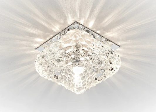 D7333 CL/CH Встраиваемый точечный светильник Ambrella Кристальный дизайн D7333 CL/CH