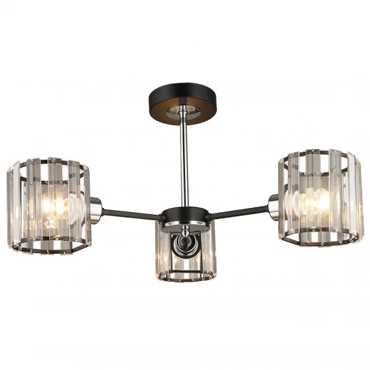 MD.4057-3-S BK+CH Потолочная люстра Imex MD.4057-3-S BK+CH