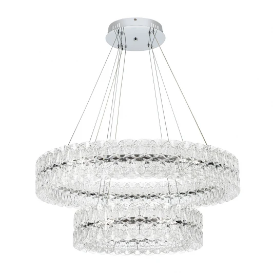 ML.8185.800.500 CR Подвесная люстра светодиодная с пультом с регулировкой цветовой температуры Modelux ML.8185.800.500 CR