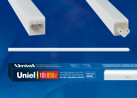 ULI-E01-7W/NW/K WHITE Настенный светильник линейный светодиодный с выключателем ULI-E01-7W/NW/K Uniel WHITE