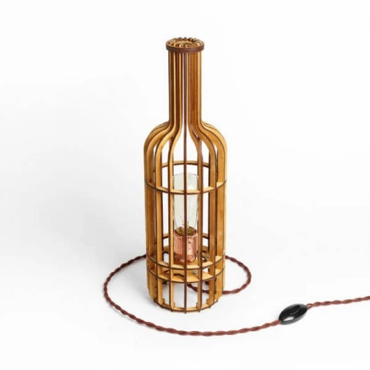 S0080 Интерьерная настольная лампа Day&Night Бутылка вина S0080