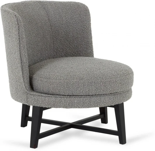 908981 Кресло  ОГОГО Обстановочка! (Букле/Светло-серый) арт.908981