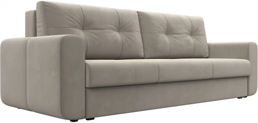 121261 Диван прямой Лига-031 (Бежевый/Микровельвет) Лига Диванов арт.121261