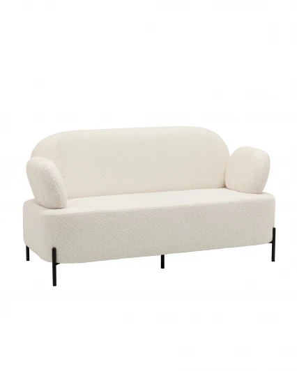 УТ000040019 Диван Кэнди ткань букле белый Stool Group арт.УТ000040019