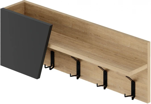 LEV01144 Вешалка для одежды ELEVA HANGER LEVE (ЛДСП/Дуб) арт.LEV01144