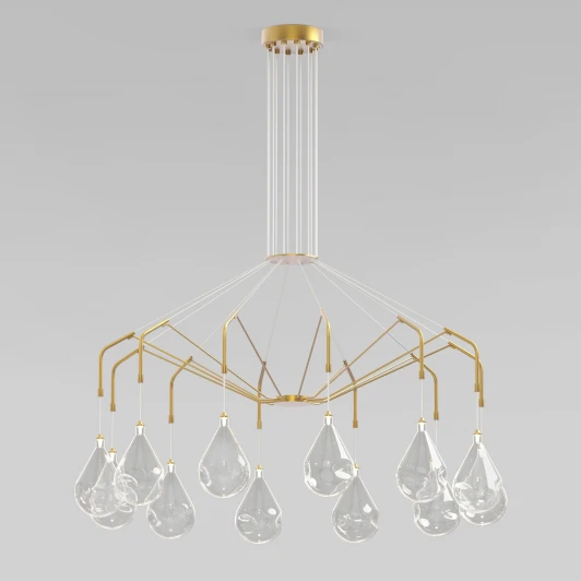 201002/12 Подвесная люстра Eurosvet Birne 201002/12 латунь Smart (Умный дом)