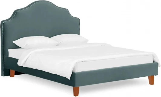 663249 Кровать Queen II Victoria L 1600 ОГОГО (арт.663249), (Ткань/Бирюзовый)