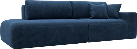 127707 Диван прямой Лига-036 НПБ Модерн подлокотник справа Лига Диванов (Велюр) арт.127707