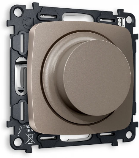 MO635510 Комплект механизма Ambrella Volt светорегулятора универсального поворотно-нажимного OMEGA MO635510 Темная бронза матовый 25-600W/LED 5-300W QUANT