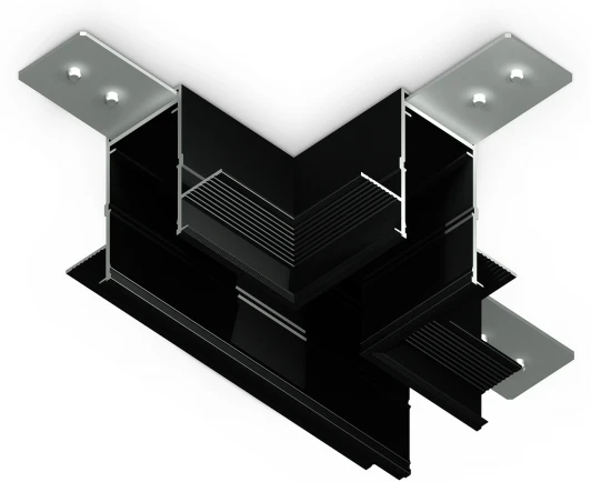 GL1042 Коннектор T-образный для встраиваемого магнитного шинопровода Ambrella TRACK SYSTEM GL1042