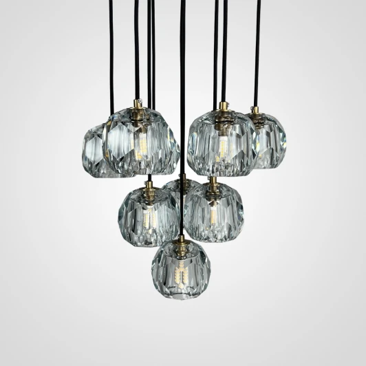 40.1542 Подвесной светильник (люстра) Boule De Cristal Round Cluster Chandelier 10 ImperiumLoft 40,1542 (84597-22)