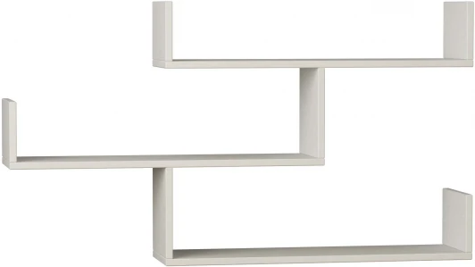 LEV00842 Полка прямая TIBET BOOKCASE LEVE (ЛДСП/Белый) арт.LEV00842