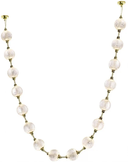 5008/64L Подвесной светильник Odeon Light Crystal 5008/64L золотой/прозрачный/металл/акрил LED 64W (220V, шарики, бусы)