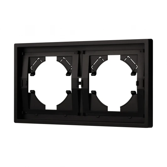 053840 Рамка пластиковая FRM-TENDO-PL-2-BK (Arlight, Черный) 053840