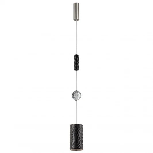 5451/18LB Подвесной светильник Odeon Light Riviera 5451/18LB черный/никель/металл/керамика/хрусталь/акрил LED x 18W 2000К/3000K/4000K/переключ