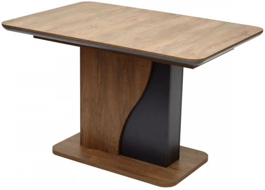 DEDSIRKAN120 Обеденный стол M-City SIRIUS Дуб Канзас/ Графит 120