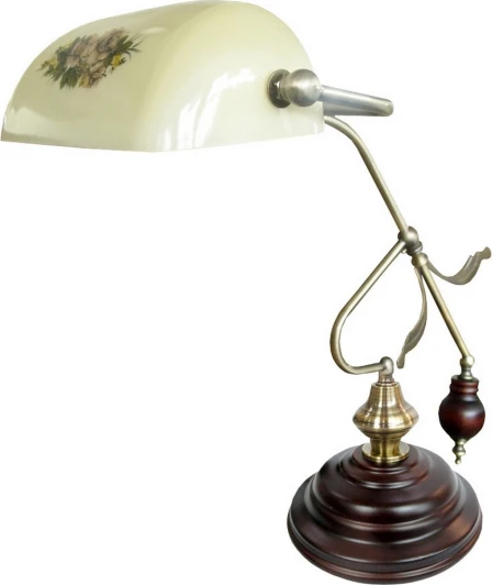 830-01-04 красное дерево+бронза Интерьерная настольная лампа N-Light 830 830-01-04 красное дерево+бронза