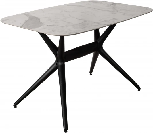 FA Nero Statuario 80х120 Стол обеденный обеденный JET CERAMIC прямоугольный 120*80 (Термопластичный полимер, Черный) FA Nero Statuario 80х120