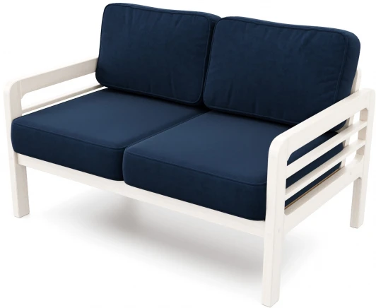 21996 Диван Arsko прямой Бергер М беленый дуб велюр синий