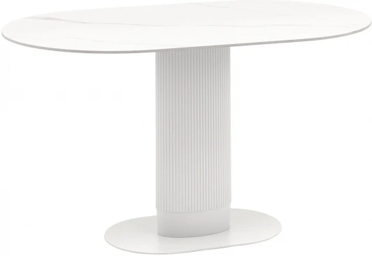 УТ000040809 Стол обеденный Stool Group Mystery 130х80 см белый керамика арт.УТ000040809