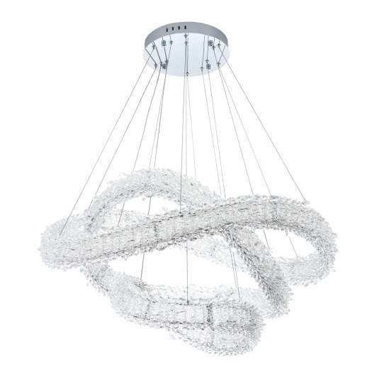 MS.5003.800.600.400 CR Подвесной светильник светодиодный хрустальный с пультом с регулировкой цветовой температуры и яркости Modelux MODESTYLE MS.5003.800.600.400 CR