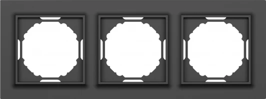 DEW21330 Рамка 3-я, Wave матовый карбон Donel A07 DEW21330