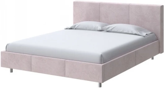 2015950 PROxSON Кровать Novo (Ткань: Велюр Teddy Лунный) 160x200