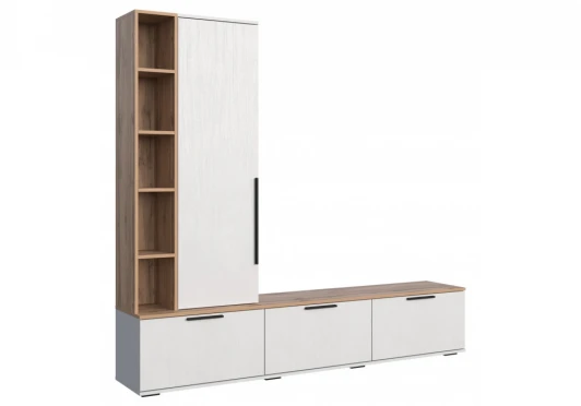 664895 ТВ-тумба Филеста белый / дуб вотан 664895