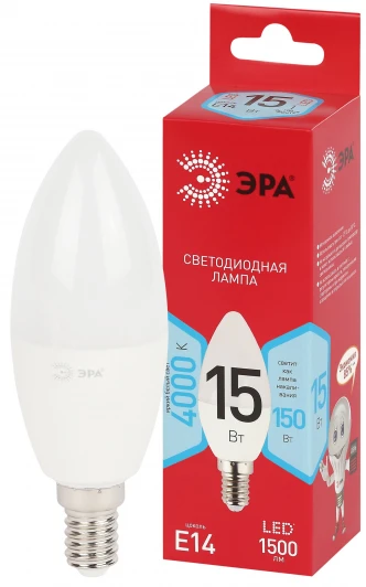 LED B35-15W-840-E14 R Лампочка светодиодная E14 15Вт ЭРА LED B35-15W-840-E14 R LED B35-15W-840-E14 R