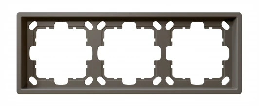 FD1003PTM Рамка на 3 поста (тауп soft touch) Jasmart FD FD1003PTM