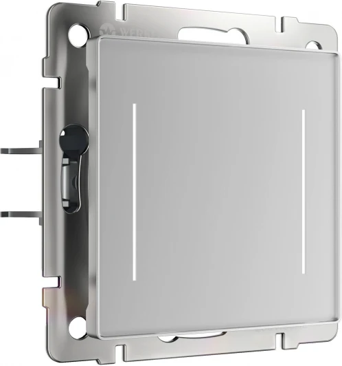 W4523006 Умный сенсорный выключатель двухклавишный с подсветкой (серебряный) Werkel W4523006 (a064144)