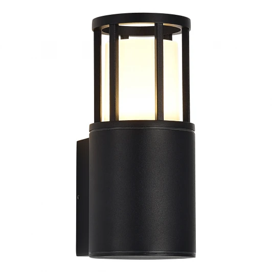 SL9017.401.01 Настенный уличный светильник ST Luce Mesa SL9017.401.01 черный/черный GU10 1*15W