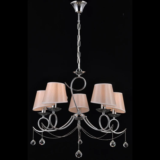 NOVELLA 75051/5C CHROME Подвесная люстра Natali Kovaltseva Novella 75051/5C CHROME