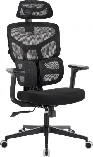 EP Omega BL M Black Эргономичное кресло Everprof Omega Black Сетка Черный арт.EP Omega BL M Black