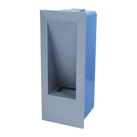 HL934L (079-009-0002) white Светильник встраиваемый в стену уличный светодиодный Horoz Kornet, 1 лампа, серый с синим