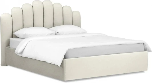 517604 Кровать Queen Sharlotta 1600 Lux ОГОГО (арт.517604), (Ткань/Белый)