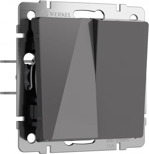W1120044 Выключатель двухклавишный (графит акрил) Werkel W1120044 (a064081)