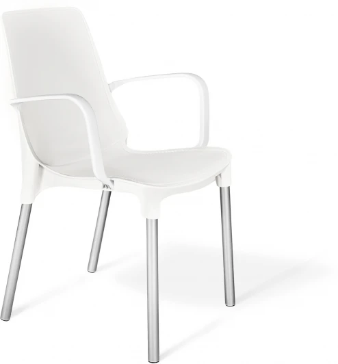 3696078604 Стул Sheffilton SHT-S76 белый/хром лак